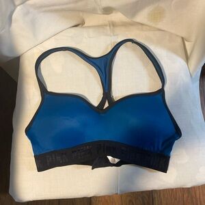 Victoria's Secret Blue and Black Sports Bra